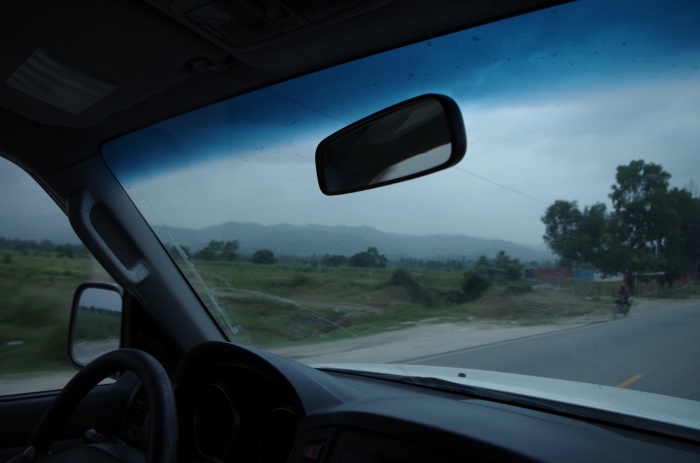 The final view through the omnipresent fog of humidity, before we started driving VERY vertical, VERY fast.