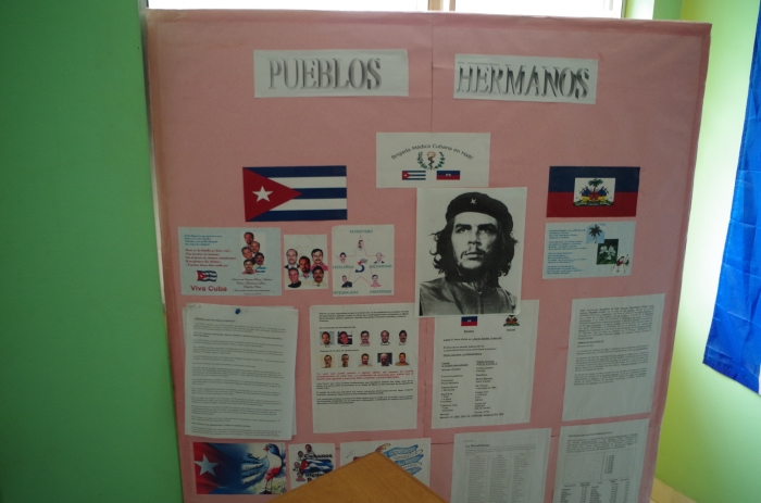One of the informative Cuban propaganda pieces in the "Klasroom" as it was labeled...